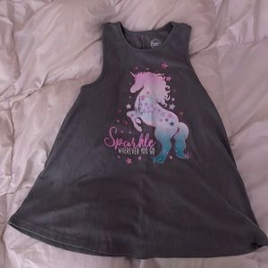 gray ribbed ombre unicorn star sparkle wherever you go tank top girls